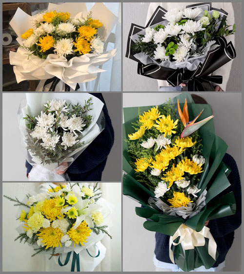浙江省温州苍南县灵溪镇百丈村白事花束代送
